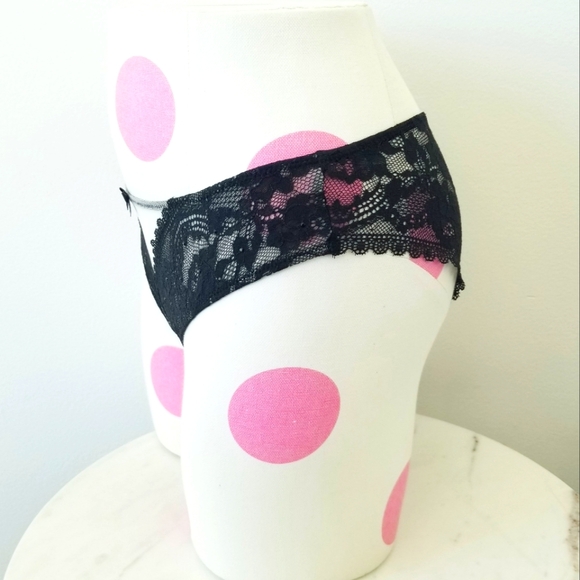 Victoria's Secret Vintage Very Sexy Lace Rhinestone Crystal Cheeky Panty NWT - Picture 4 of 13